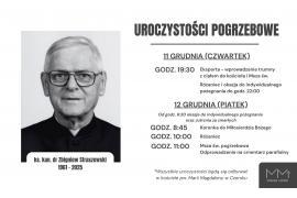 <b>CZERSK. Pogrzeb śp. ks. kan. dr Zbigniewa Straszewskiego w piątek o godz. 11.00 – zobacz szczegóły</b>
