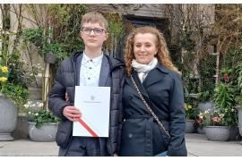 <b>CZERSK. Wielki sukces ucznia z SP 2 w Czersku. Kacper Bartosz Laureatem Wojewódzkiego Konkursu Matematycznego. GRATULACJE!</b>