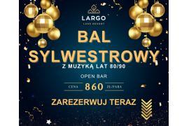 <b>Bal Sylwestrowy w Largo Lake Resort. Oferujemy również wynajem sali (JEZIORO WDZYDZE)</b>